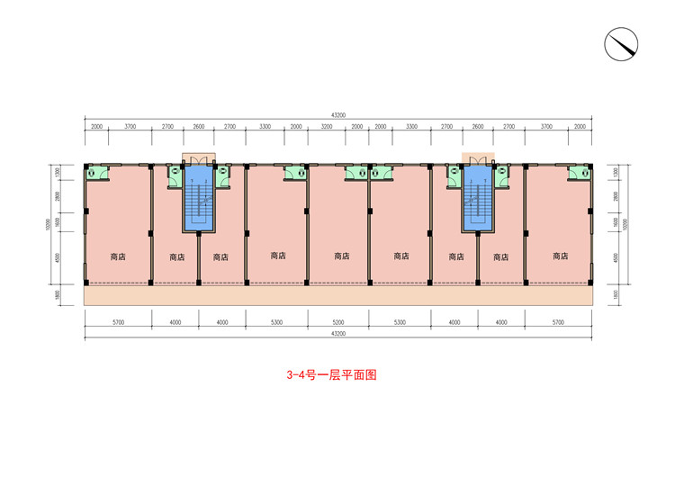 3-4号一层平面