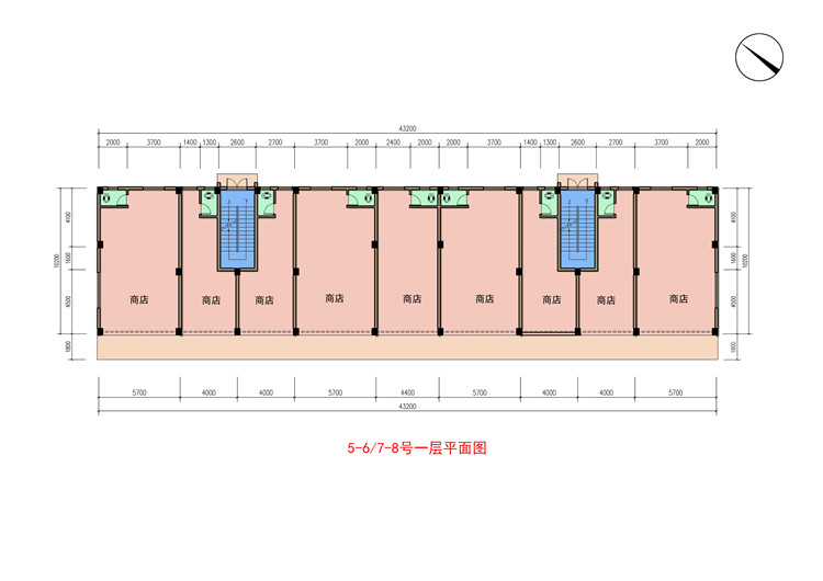 5-8号一层平面